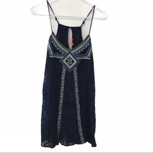 Lulumari navy blue summer mini dress lulumari S flowy boho summery Beachy